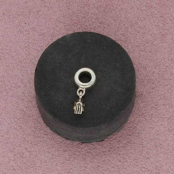 pandora sterling silver & 14k gold cross bible dangle charm pendant - Picture 3 of 3